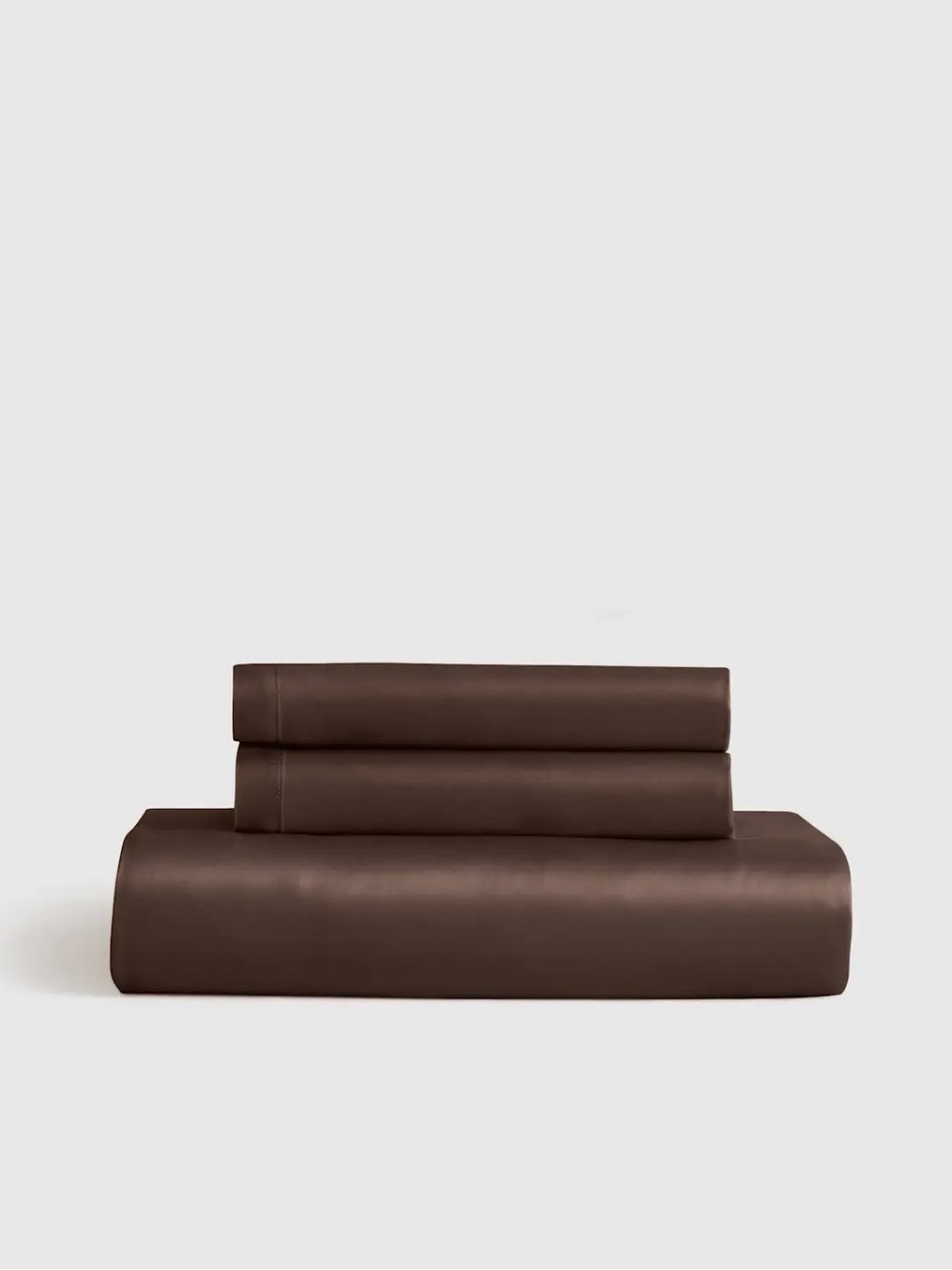 QUINCE BAMBOO FITTED 3 PIECE FITTED SHEET SET KING ESPRESSO NWT! - Picture 2 of 7